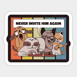 Board Game Sloth Sticker